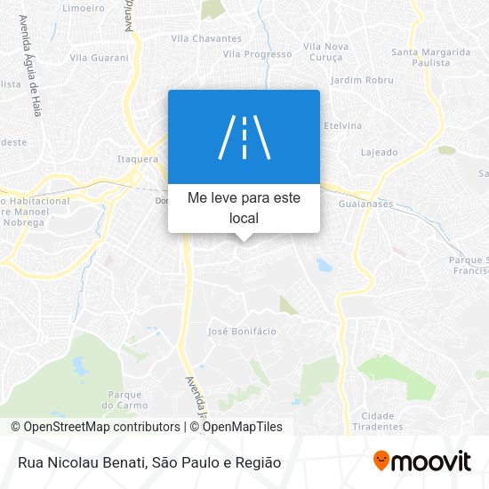 Rua Nicolau Benati mapa