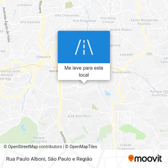 Rua Paulo Alboni mapa