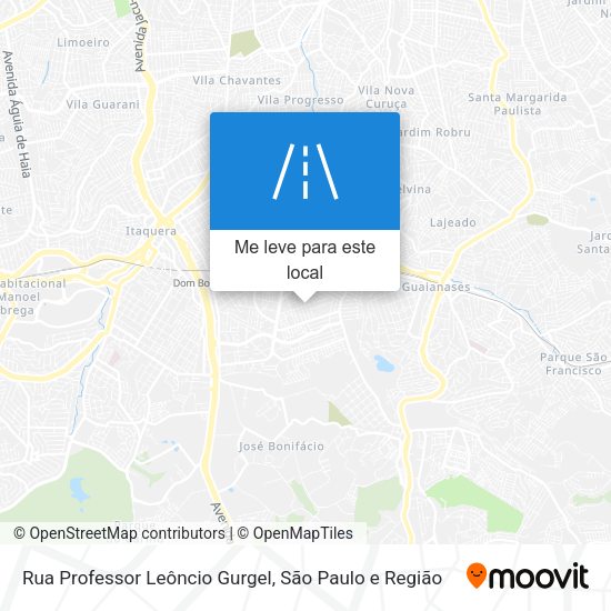 Rua Professor Leôncio Gurgel mapa
