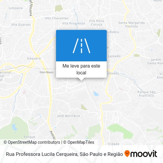 Rua Professora Lucila Cerqueira mapa