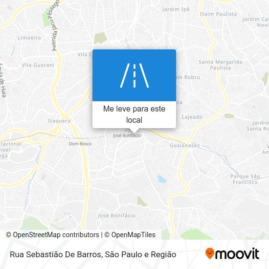 Rua Sebastião De Barros mapa