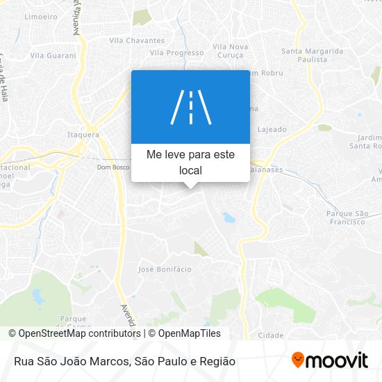 Rua São João Marcos mapa