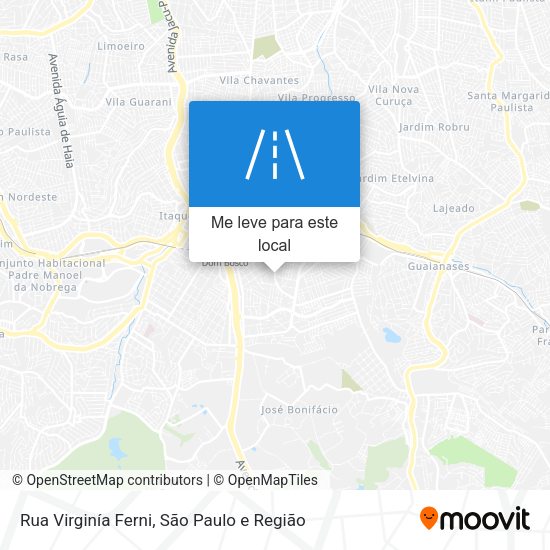 Rua Virginía Ferni mapa