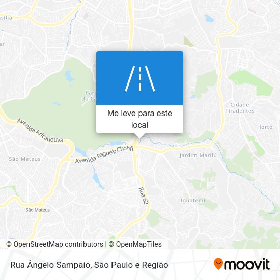 Rua Ângelo Sampaio mapa