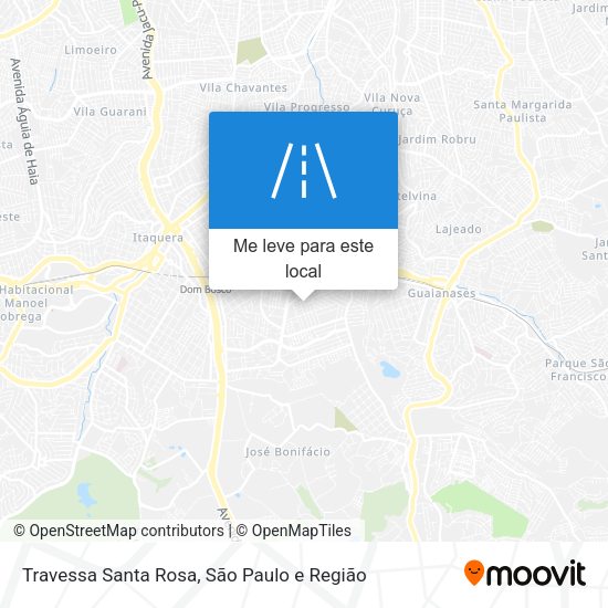 Travessa Santa Rosa mapa