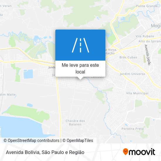 Avenida Bolívia mapa