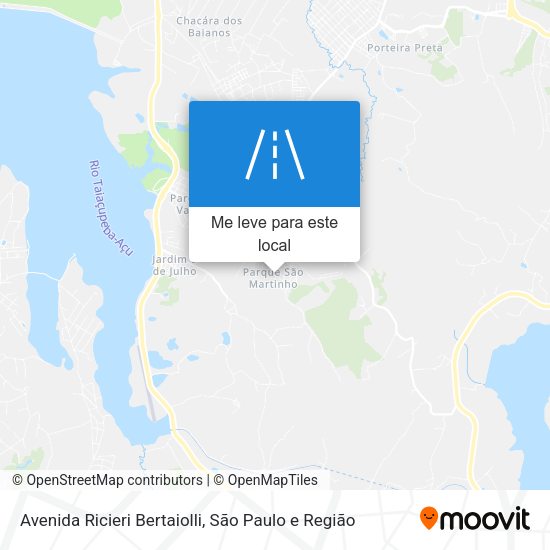 Avenida Ricieri Bertaiolli mapa