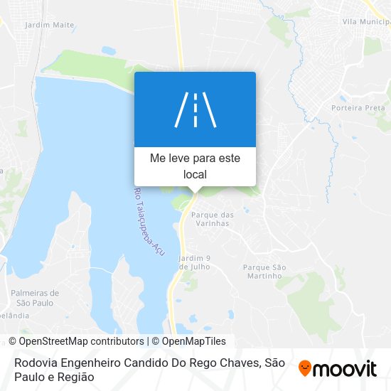 Rodovia Engenheiro Candido Do Rego Chaves mapa