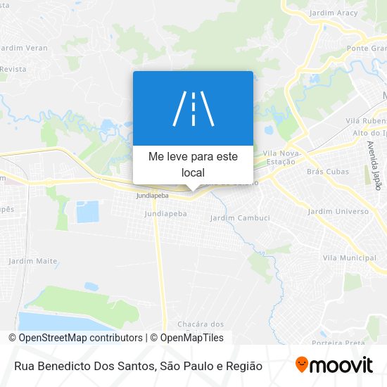 Rua Benedicto Dos Santos mapa