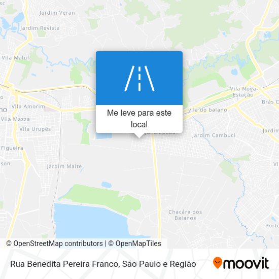 Rua Benedita Pereira Franco mapa