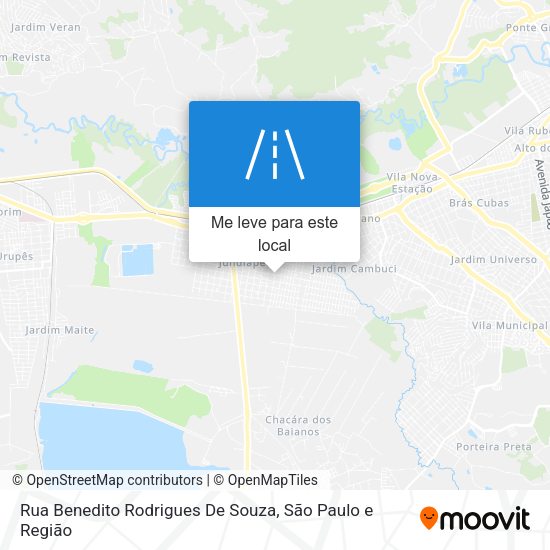 Rua Benedito Rodrigues De Souza mapa