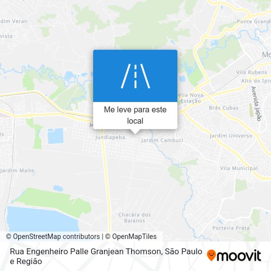 Rua Engenheiro Palle Granjean Thomson mapa