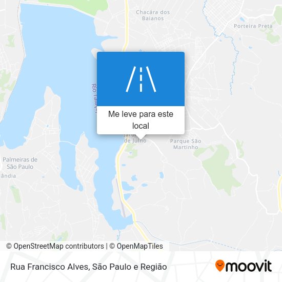 Rua Francisco Alves mapa