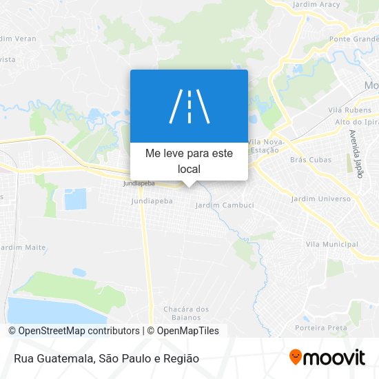 Rua Guatemala mapa