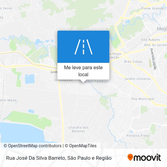 Rua José Da Silva Barreto mapa