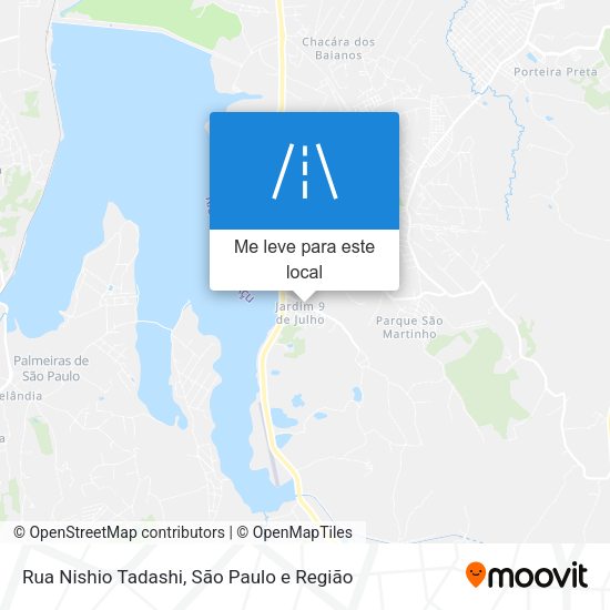 Rua Nishio Tadashi mapa