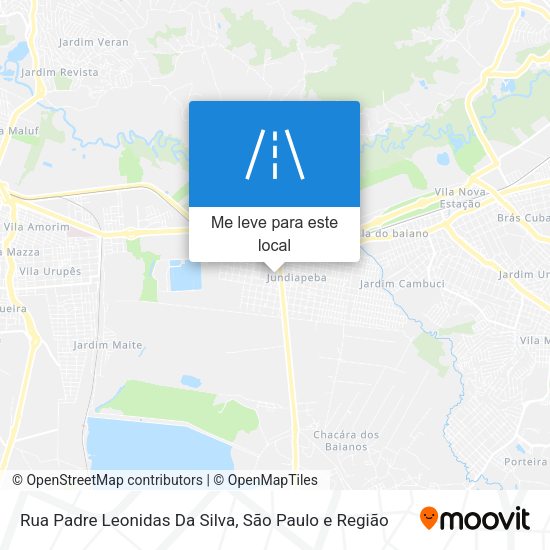 Rua Padre Leonidas Da Silva mapa