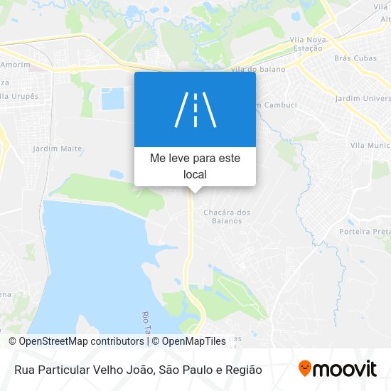 Rua Particular Velho João mapa