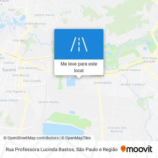 Rua Professora Lucinda Bastos mapa