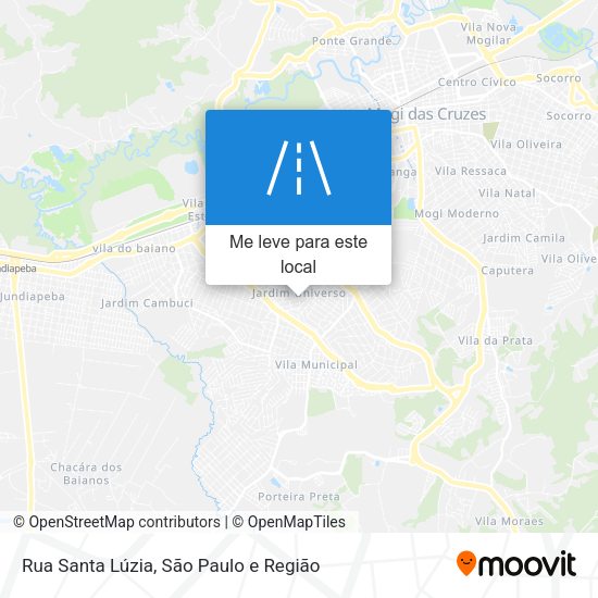 Rua Santa Lúzia mapa