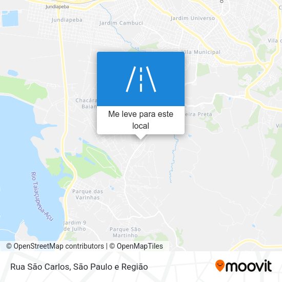 Rua São Carlos mapa