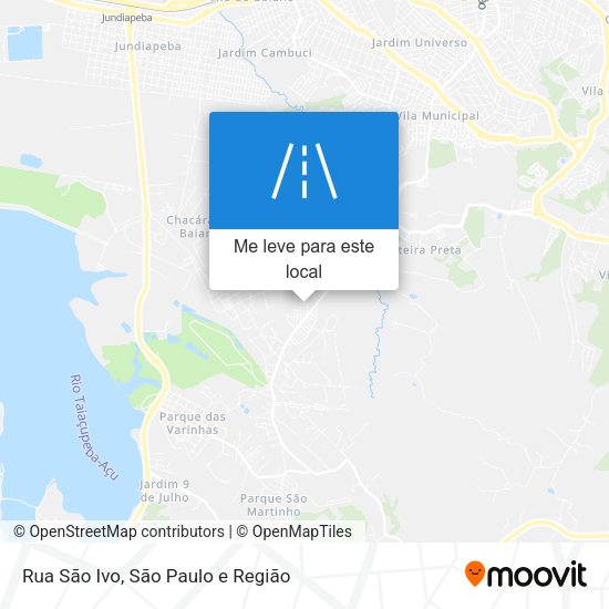 Rua São Ivo mapa