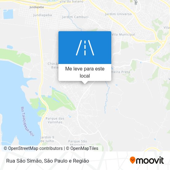 Rua São Simão mapa