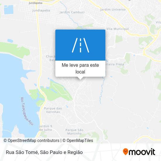Rua São Tomé mapa