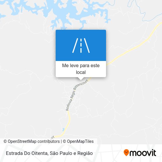 Estrada Do Oitenta mapa