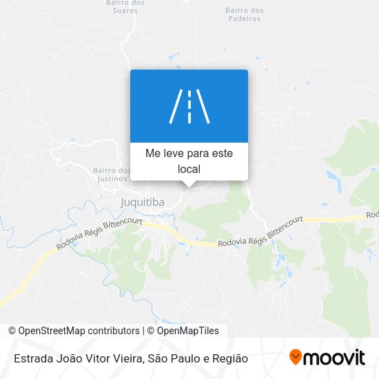 Estrada João Vitor Vieira mapa