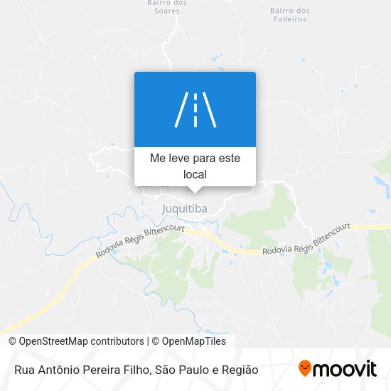 Rua Antônio Pereira Filho mapa
