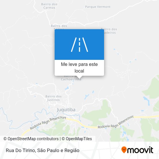 Rua Do Tirino mapa