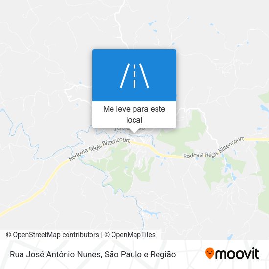 Rua José Antônio Nunes mapa
