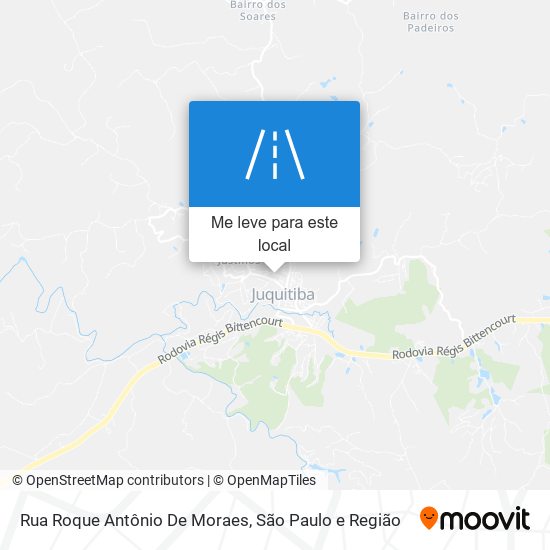 Rua Roque Antônio De Moraes mapa