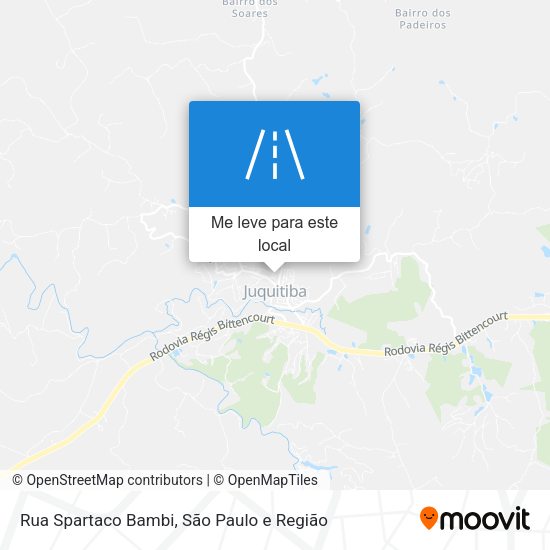 Rua Spartaco Bambi mapa