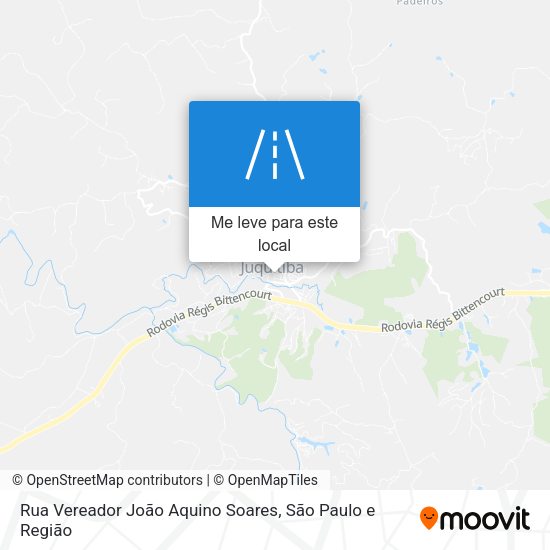 Rua Vereador João Aquino Soares mapa