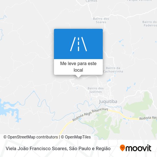 Viela João Francisco Soares mapa