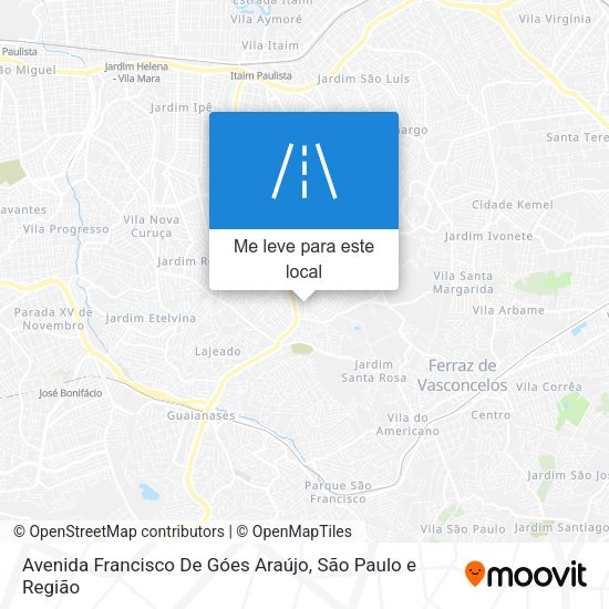 Avenida Francisco De Góes Araújo mapa