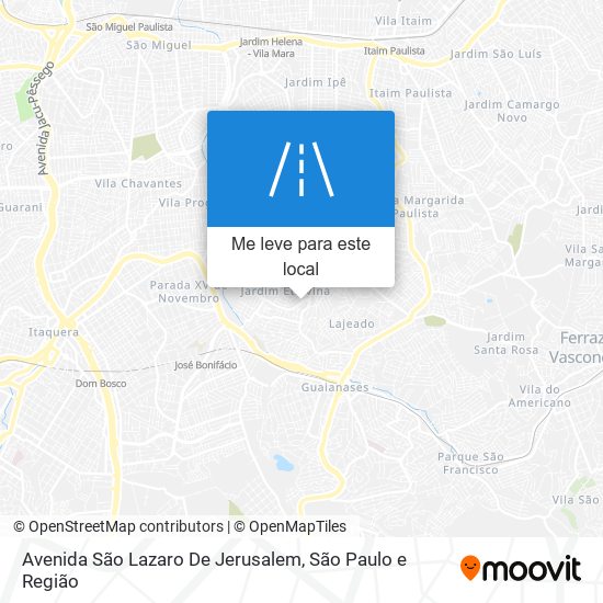 Avenida São Lazaro De Jerusalem mapa