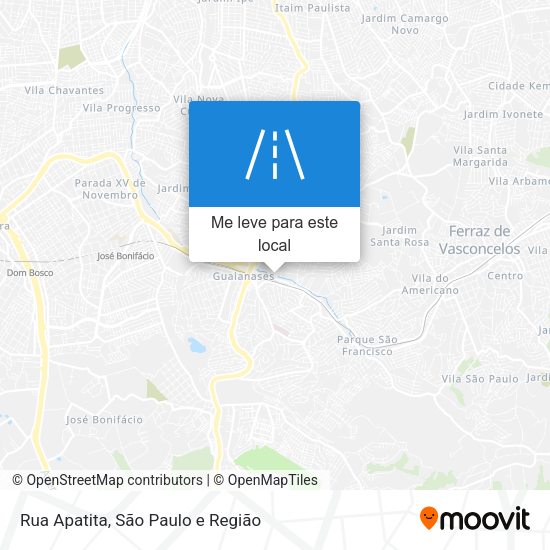 Rua Apatita mapa