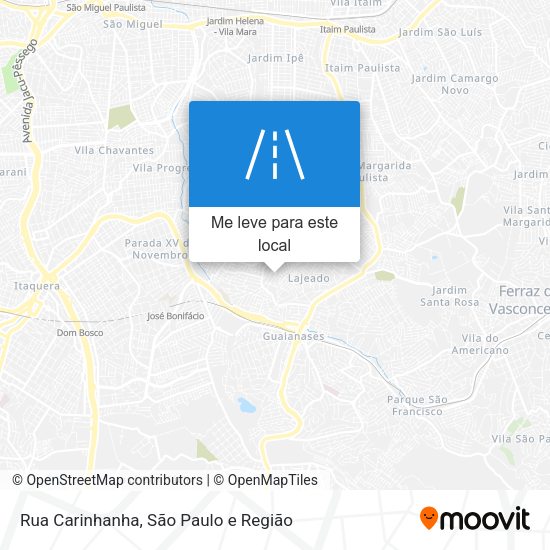 Rua Carinhanha mapa