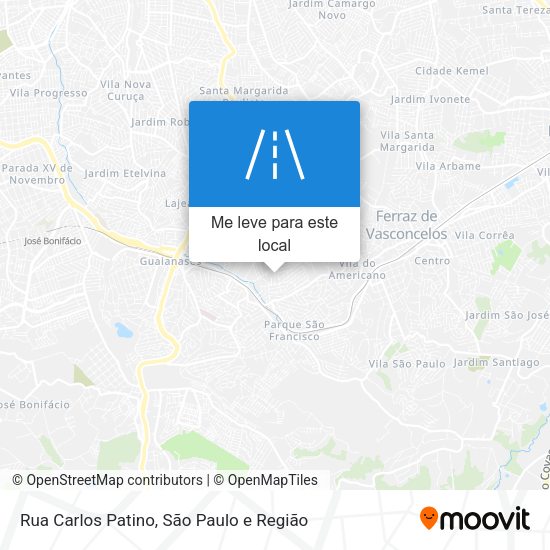 Rua Carlos Patino mapa