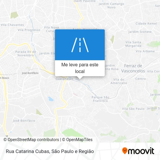 Rua Catarina Cubas mapa