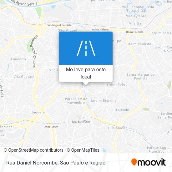 Rua Daniel Norcombe mapa