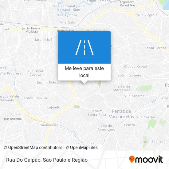 Rua Do Galpão mapa