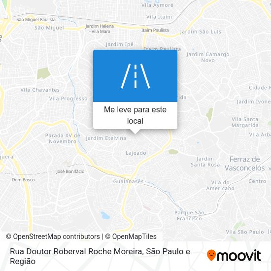Rua Doutor Roberval Roche Moreira mapa