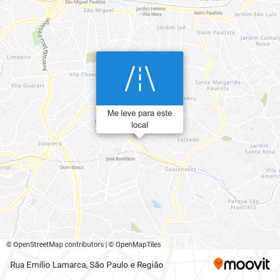 Rua Emílio Lamarca mapa