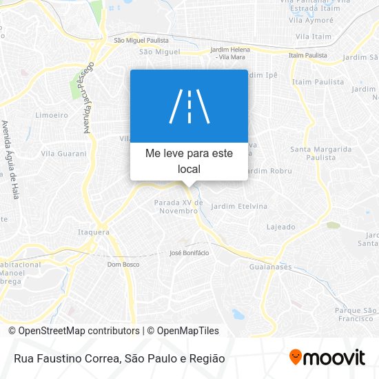 Rua Faustino Correa mapa