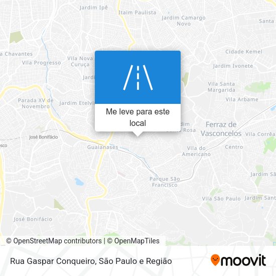 Rua Gaspar Conqueiro mapa