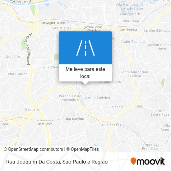 Rua Joaquim Da Costa mapa